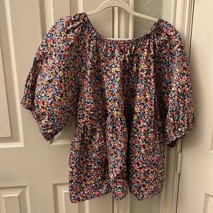 Old Navy Babydoll. Navy Floral. Like New. Size XXL Tall